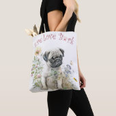 Mops Hund Mama Bläschen Tasche (Von Nahem)