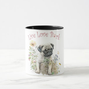 Mops Hund Mama Bläschen Tasse