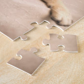 Mops-Hund mit Bogen-Krawatte Puzzle (Seite)