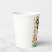 Mops Hund mit Ostereiern Urlaub Pappbecher (Rechts)