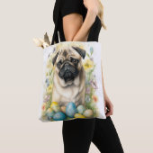 Mops Hund mit Ostereiern Urlaub Tasche (Von Nahem)