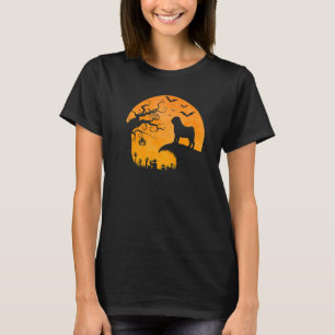 Mops-Hund-Mondheulen im Halloween-Kostümtag im Wal T-Shirt