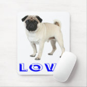 Mops-Hund-Mops-Hund-Computermauspad Mousepad (Mit Mouse)