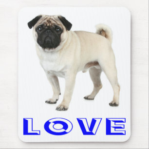 Mops-Hund-Mops-Hund-Computermauspad Mousepad