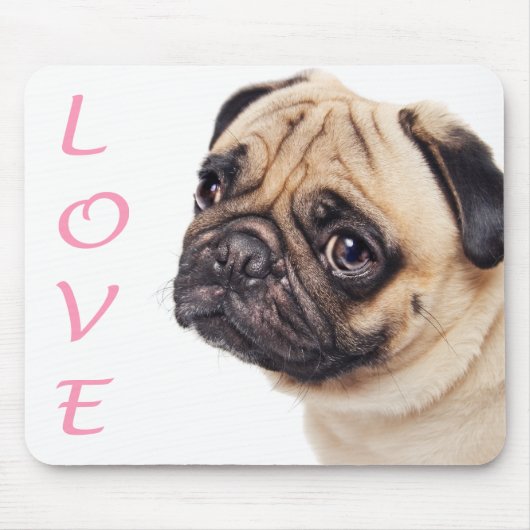 Mops-Hund-Mops-Hund-Mauspad Mousepad (Vorne)