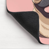 Mops-Hund Mousepad (Ecke)