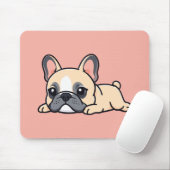 Mops-Hund Mousepad (Mit Mouse)