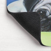 Mops-Hund Mousepad (Ecke)