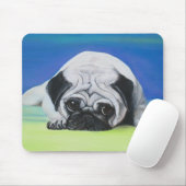 Mops-Hund Mousepad (Mit Mouse)