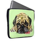 Mops Hund Notebook-Sieb Laptopschutzhülle (Vorne Rechts)