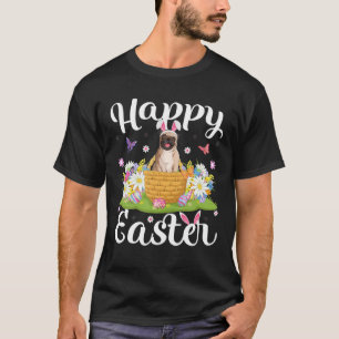 Mops Hund Ostereier Hunt Flora Mops Ostersonntag T-Shirt