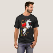 Mops-Hund reitet Einhorn T-Shirt (Vorne ganz)