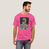 Mops Hund Renaissance Haustier Portrait Mittelalte T-Shirt (Vorne ganz)