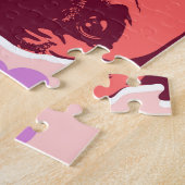 Mops-Hund Retro PopArt-Stil Puzzle (Seite)