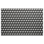 Mops Hund Silhouette Haustier Stoff (Fat Quarter (45,7 x 55,9 cm))