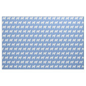 Mops Hund Silhouette Pet Light Blue Stoff (Fat Quarter (45,7 x 55,9 cm))