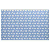 Mops Hund Silhouette Pet Light Blue Stoff (Fat Quarter (45,7 x 55,9 cm))