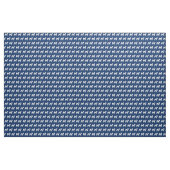 Mops Hund Silhouette Pet Navy Blue Stoff (Yard (91,4 cm))
