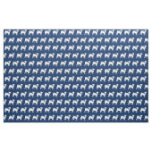 Mops Hund Silhouette Pet Navy Blue Stoff (Fat Quarter (45,7 x 55,9 cm))