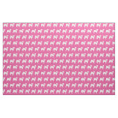 Mops Hund Silhouette Pet Pink Stoff (Fat Quarter (45,7 x 55,9 cm))