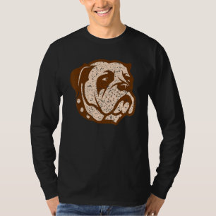 Mops Hund Süßer Welpe  Cooles Vintage-Tierporträt  T-Shirt