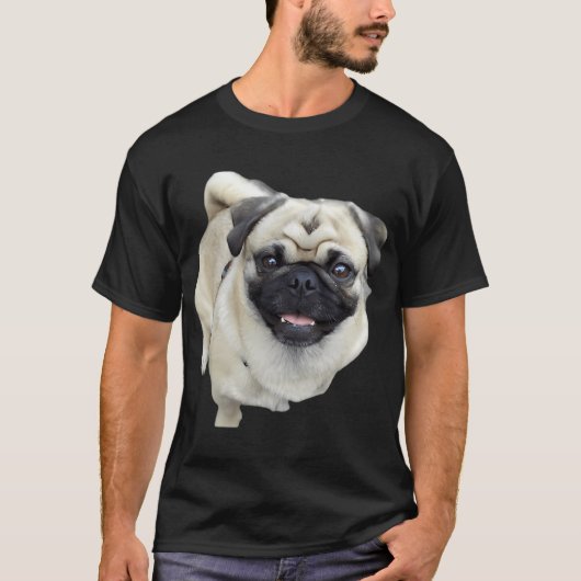 Mops Hund T-Shirt (Vorderseite)