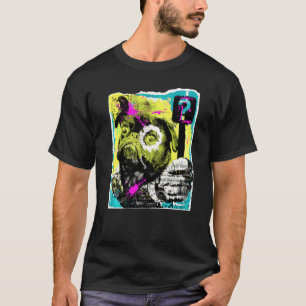 Mops-Hund-T-Shirt - Süßer Mops-Pop-Art - Vintage-G T-Shirt