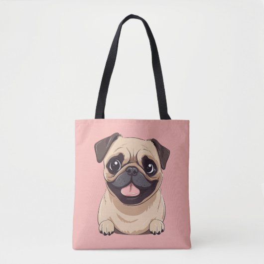 Mops-Hund Tasche (Vorderseite)