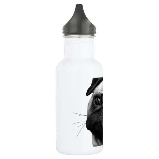 Mops-Hund Trinkflasche (Links)