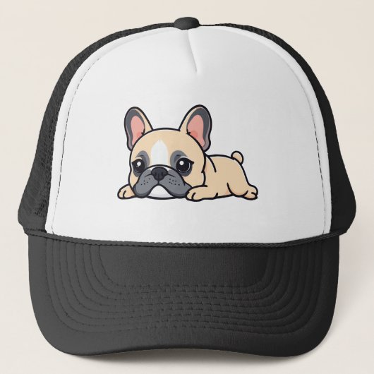 Mops-Hund Truckerkappe (Vorderseite)