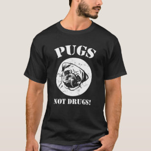 Mops Hund und Welpe nicht gefallen lustigen Cartoo T-Shirt