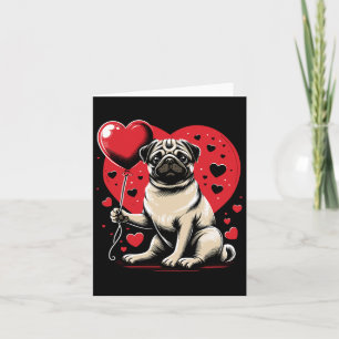 Mops Hund Valentinstag Hundebesitzer Valentine Karte