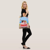 Mops Hund Valentinstag Lkw Herz Tasche (Am Model)