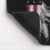 Mops Hund Vater Mutter Amerika 4. Juli Patriotisch Mousepad (Ecke)