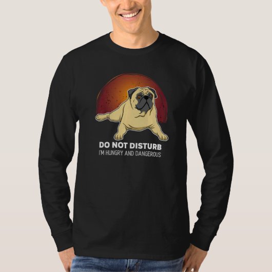 Mops Hund Vintag 15 T-Shirt (Vorderseite)