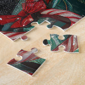 Mops-Hund Weihnachtsfestlich Puzzle (Seite)