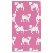 Mops Hund Welpe kleine Geschenktasche Kleine Geschenktüte (Rückseite)