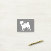 Mops Hund Welpe Post-it-Notizen Post-it Klebezettel (Auf Schreibtisch)