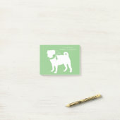 Mops Hund Welpe Post-it-Notizen Post-it Klebezettel (Auf Schreibtisch)