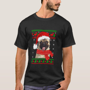 Mops Hund Welpen Hund Lover Ugulweiße Weihnachtssc T-Shirt
