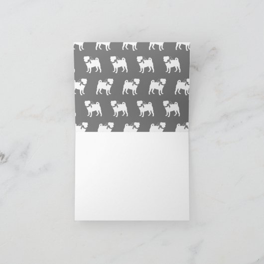 Mops-Hund-Welpenmerkarte (Innenseite)