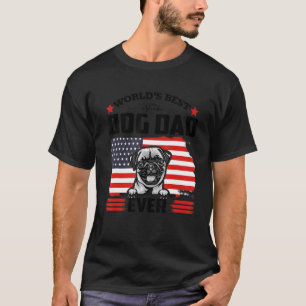 Mops Hund Welt s Bester Hundepapa Allerzeit Vatert T-Shirt