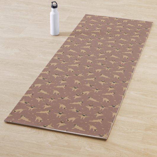 Mops Hund Yoga Mat Yogamatte (Beispiel)