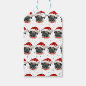 Mops Hund züchten Weihnachtsstars Geschenkanhänger (Vorderseite)