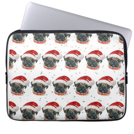 Mops Hund züchten Weihnachtsstars Laptopschutzhülle