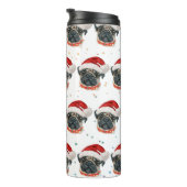 Mops Hund züchten Weihnachtsstars Thermosbecher (Nach rechts gedreht)