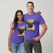 Mops-Hündchen T-Shirt (Unisex)