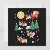 Mops-Hunde-Baum-Weihnachts-Pulli Weihnachten Haust (Vorderseite)