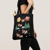 Mops-Hunde-Baum-Weihnachts-Pullover-Xmas-Haustier- Tasche (Von Nahem)