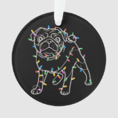 Mops-Hunde-Baum-Weihnachtspullover Xmas-Haustier-T Ornament (Vorderseite)
